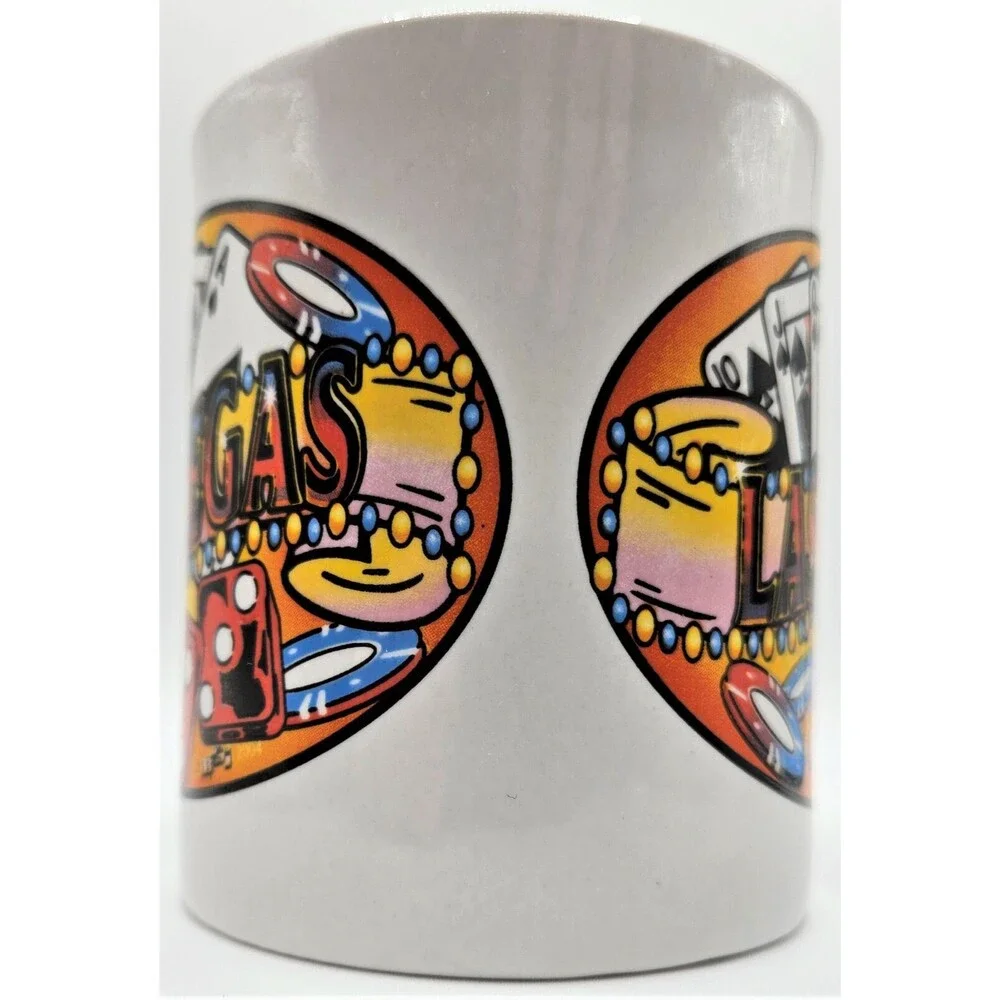 Set of 2 2004‎ Las Vegas RTSI Souvenir Coffee Mug Cup